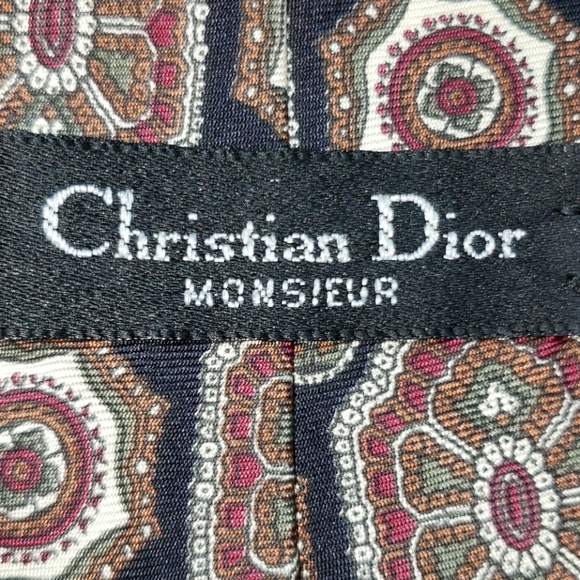 Christian Dior Monsieur 100% Silk neck tie - Picture 5 of 6
